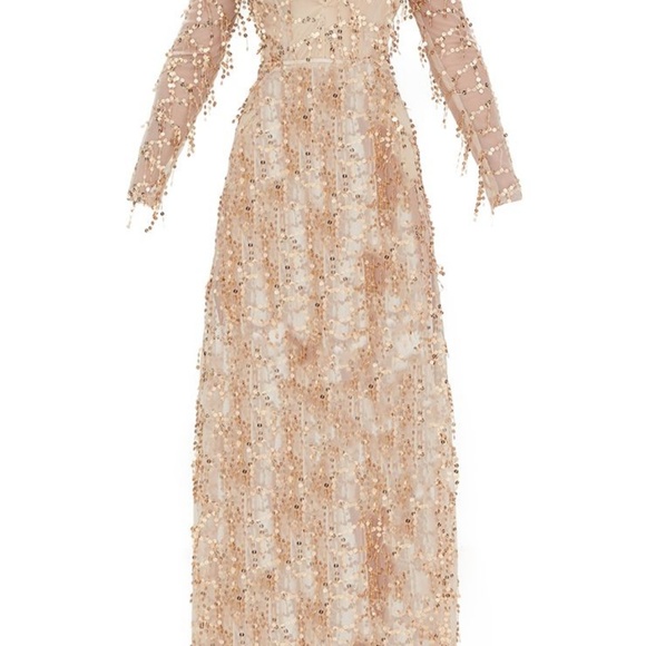 Gold Sequin Maxi - Picture 2 of 4
